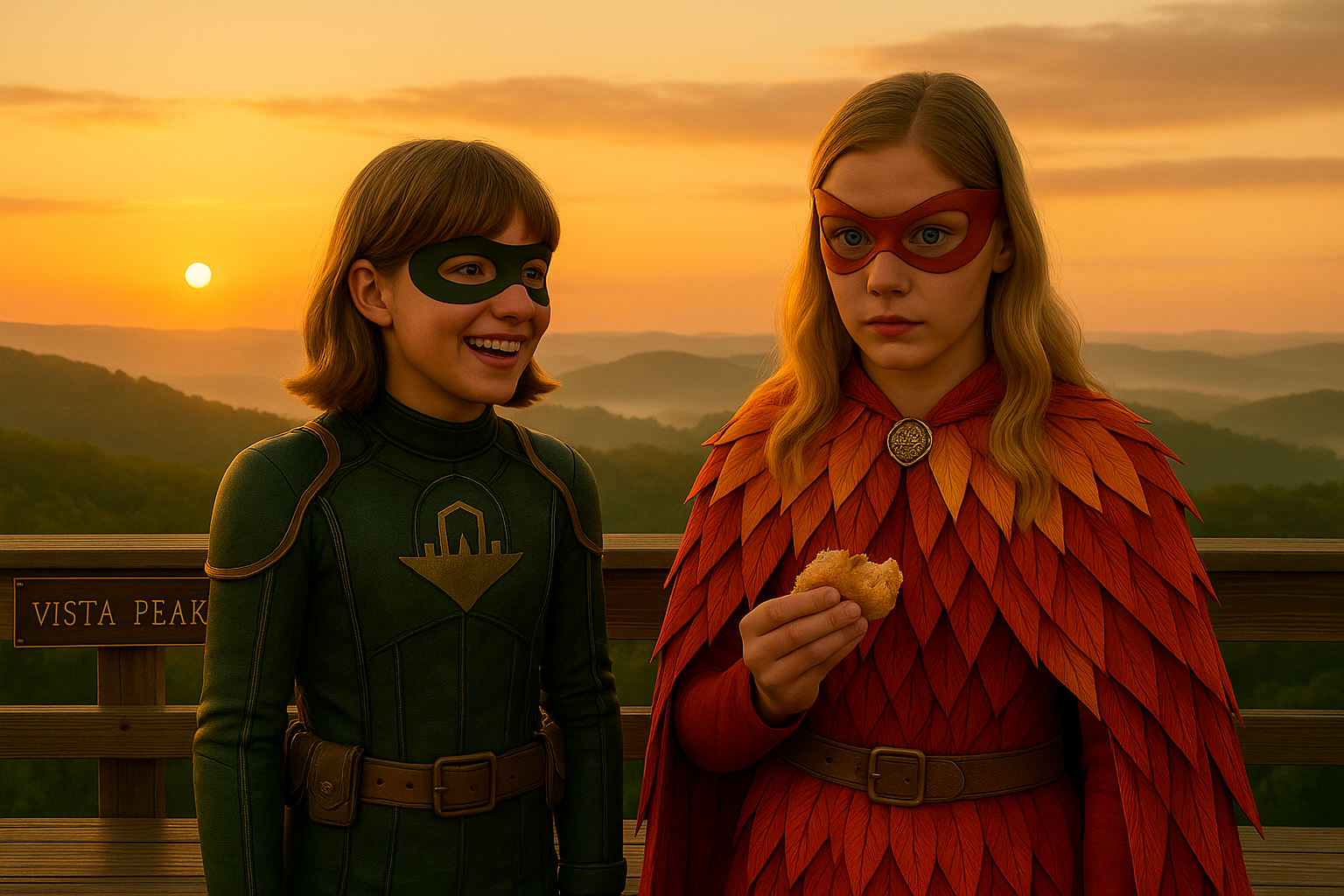 Missy and Saga on Vista Peak