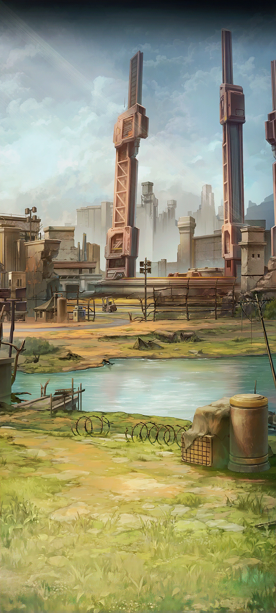 The Ark is an underground city built underneath a giant spinning circle.
