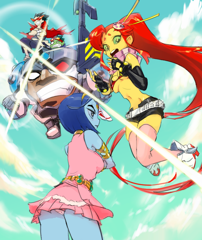 __beast_boy_nia_teppelin_yoko_littner_cyborg_raven_and_etc_tengen_toppa_gurren_lagann_and_etc_drawn_by_gyosone__0956c54780d2893816803fb0ab712b54.png