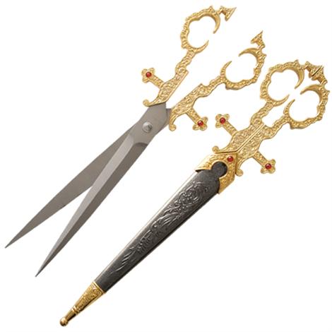 Renaissance_Medieval_Scissors_Gold_Dagger_Knife.jpg